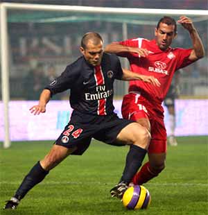 PSG Tel Aviv dernière défaite du PSG en coupe d’Europe contre l'Hapoel Tel Aviv (2-4) le 23 novembre 2006